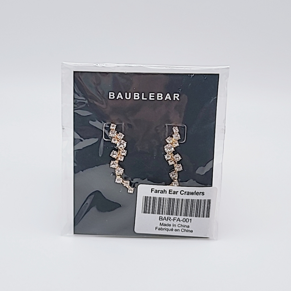 Baublebar Farah Ear Crawlers Rhinestone Dangle Earrings